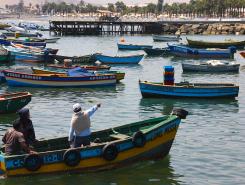 Fishing vessels in Ancon, Peru