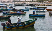 Fishing vessels in Ancon, Peru